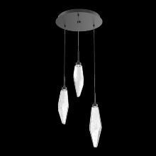 Hammerton CHB0050-03-MB-CC-C01-L1 - Rock Crystal Round 3pc Multi-Pendant