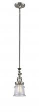 Innovations Lighting 206-SN-G184S - Canton - 1 Light - 5 inch - Brushed Satin Nickel - Stem Hung - Adjustable Mini Pendant