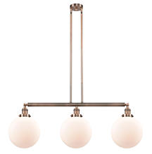 Innovations Lighting 213-AC-G201-10 - Beacon - 3 Light - 42 inch - Antique Copper - Stem Hung - Adjustable Island Light
