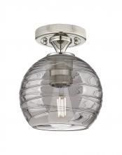 Innovations Lighting 434-1F-PN-G1213-6SM - Crown Point - 1 Light - 6 inch - Polished Nickel - Flush Mount