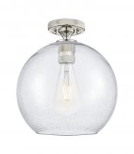 Innovations Lighting 434-1F-PN-G124-10 - Crown Point - 1 Light - 10 inch - Polished Nickel - Flush Mount